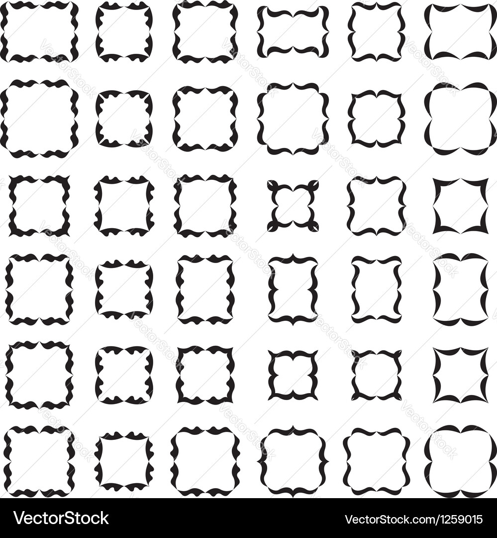 Decorative frames Royalty Free Vector Image - VectorStock