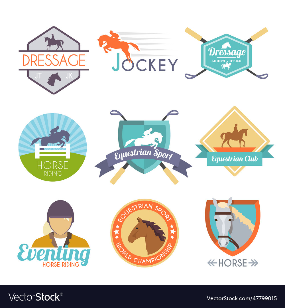 Jockey label set