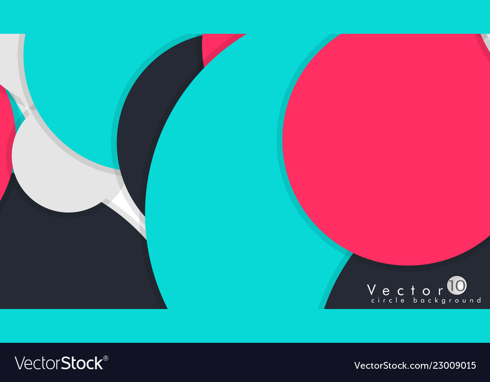 Modern design circle template background Vector Image Modern design circle template background