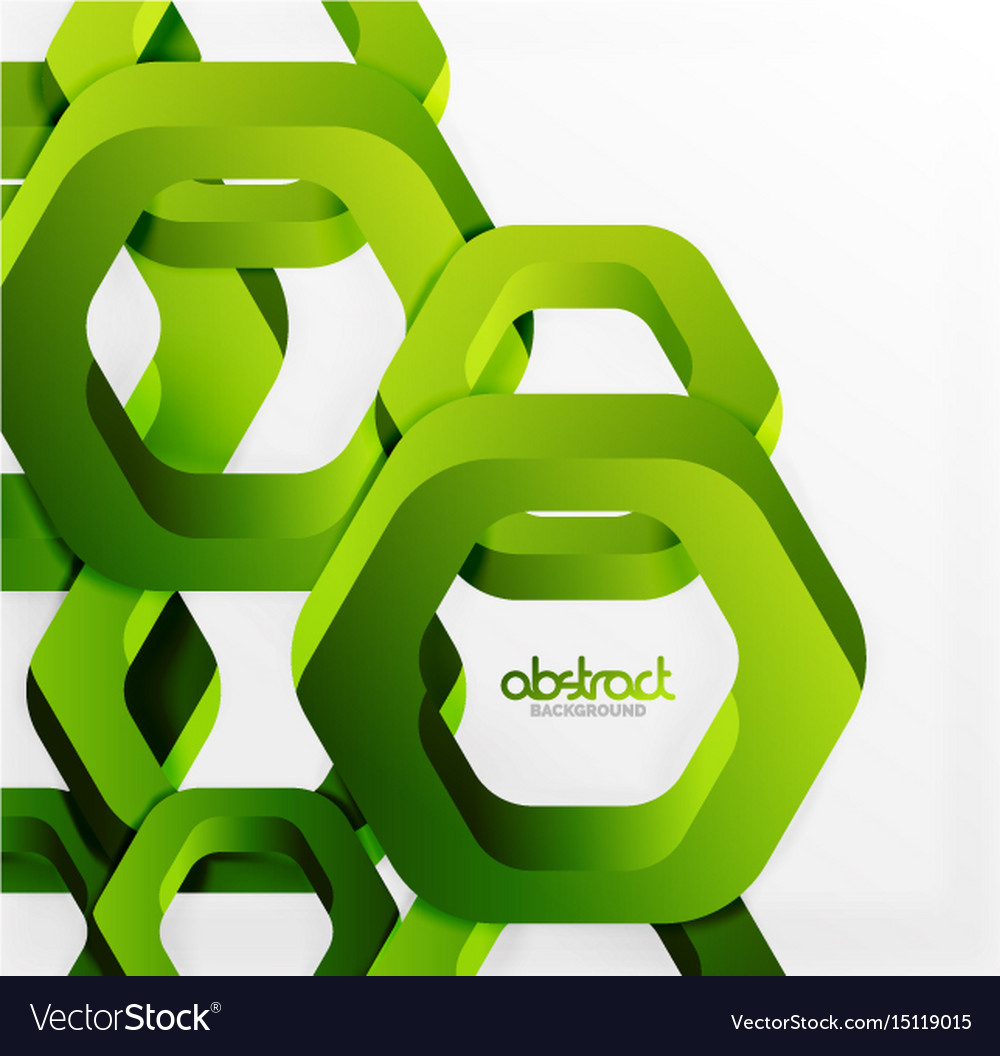 Overlapping hexagons design background