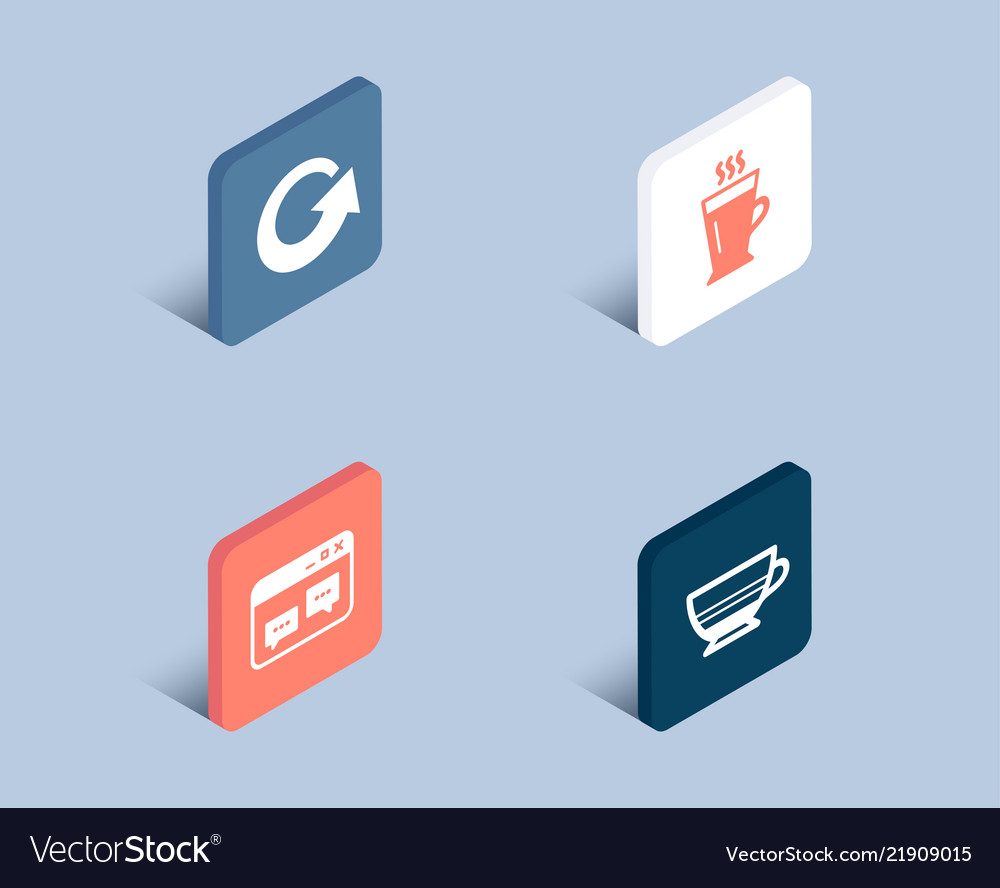 Reload latte and browser window icons mocha sign