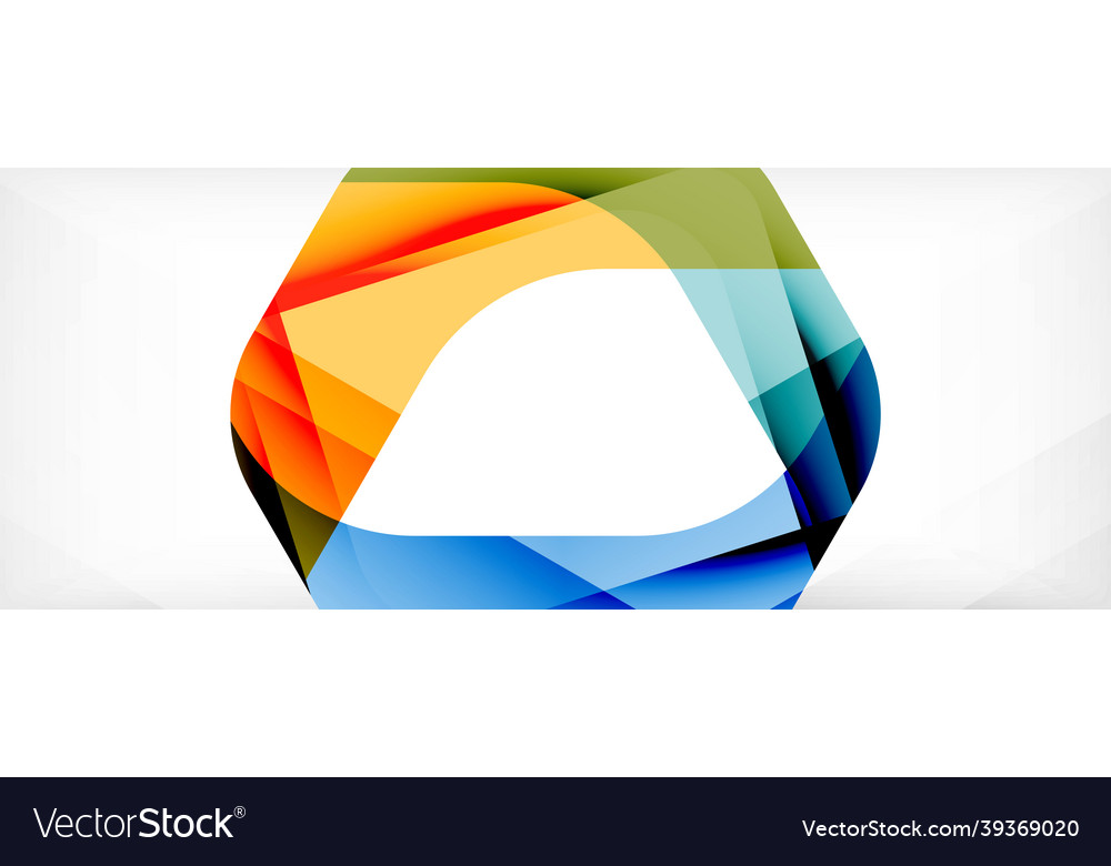 Abstract Color Overlap Background