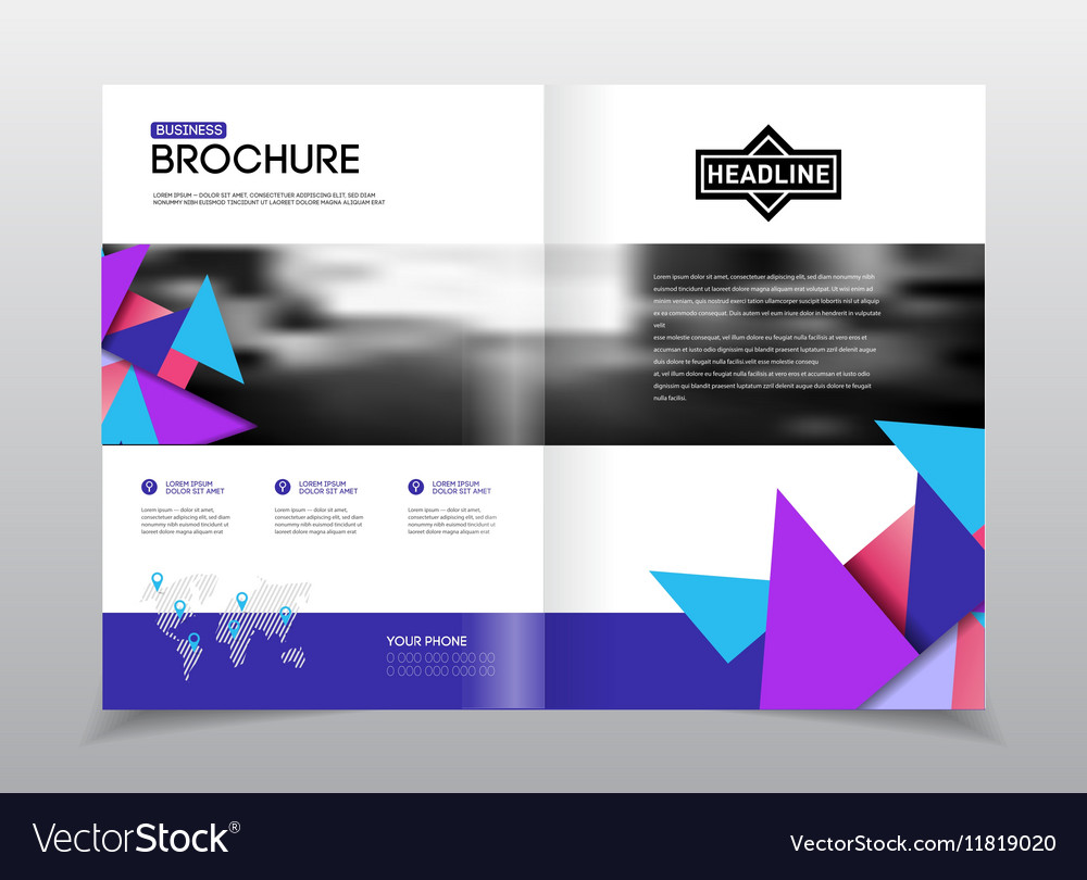 Annual report brochure with text a4 size c