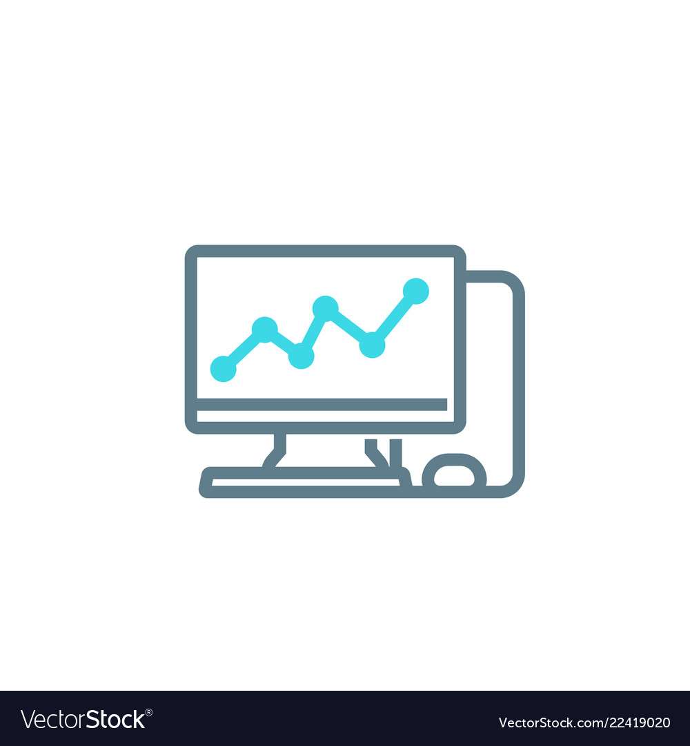 Computer Analysis Progress Chart Icon