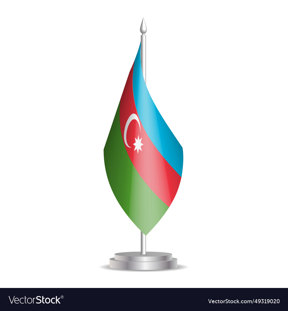 Desktop presentation flag of azerbaijan