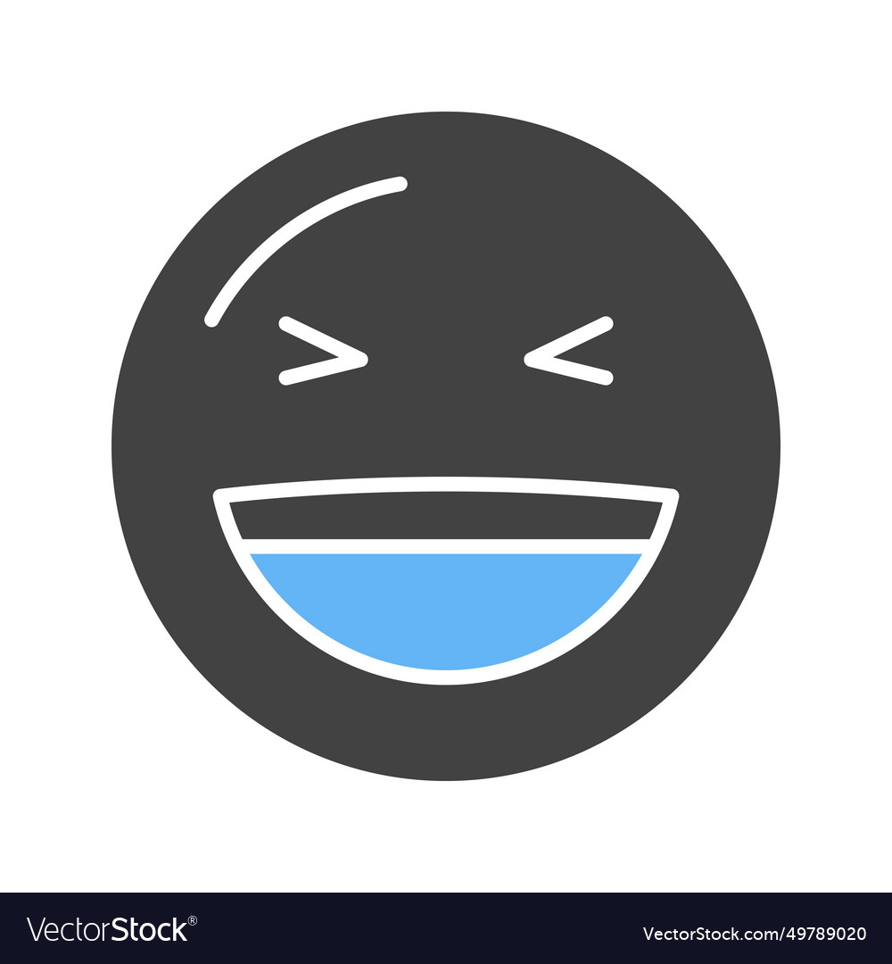 Grinning squinting face icon image