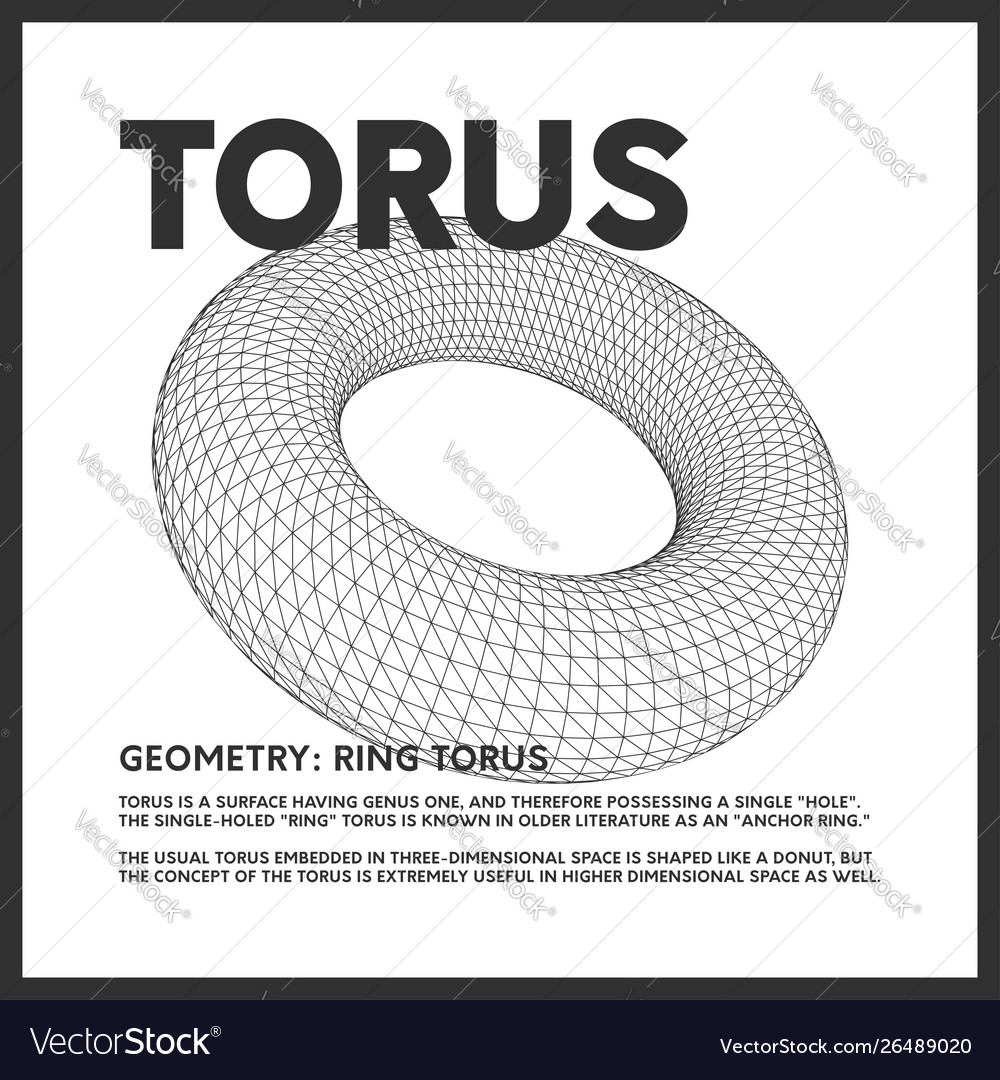 Isolated 3D Torus Render