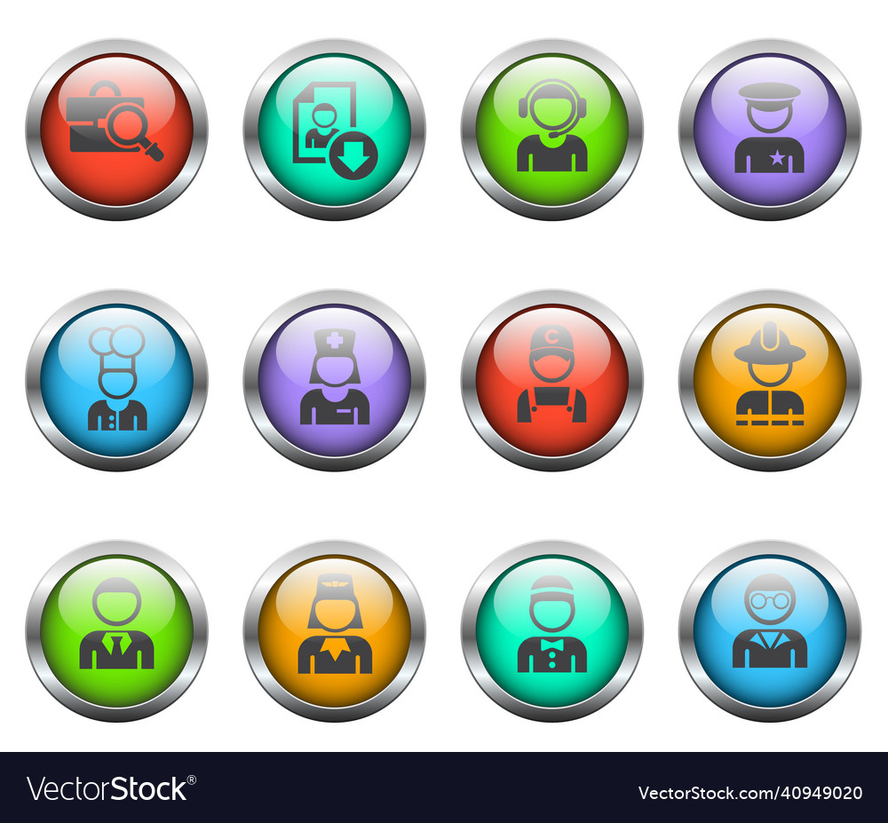 Job search icon set