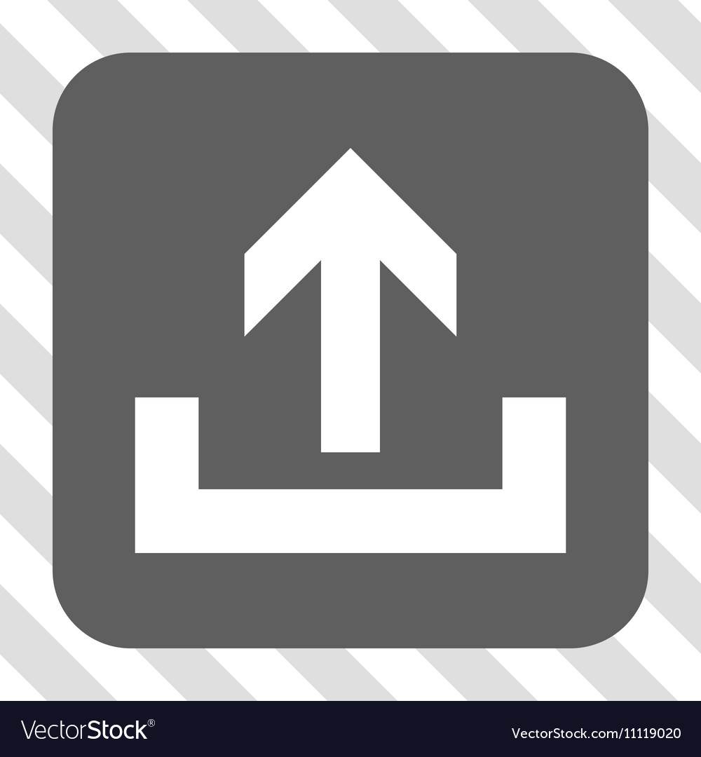 Upload rounded square button