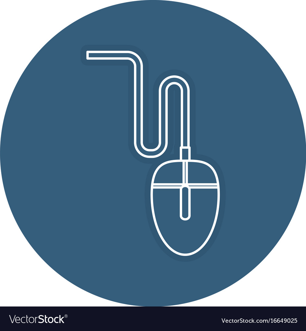 Computer mouse isolated icon