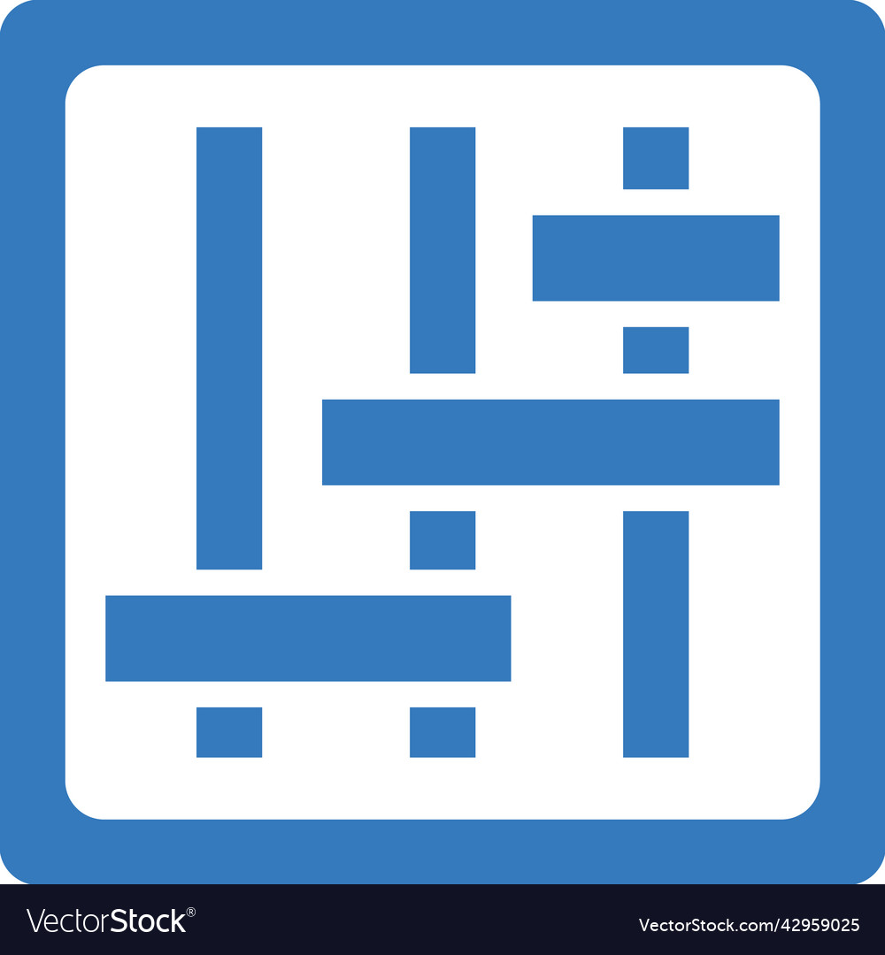 Iteration scope project management icon blue