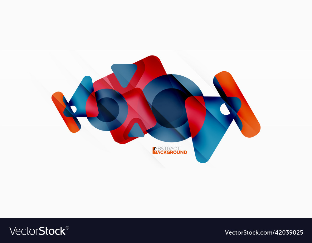 Line triangle square and circle primitive Vector Image Line triangle square and circle primitive