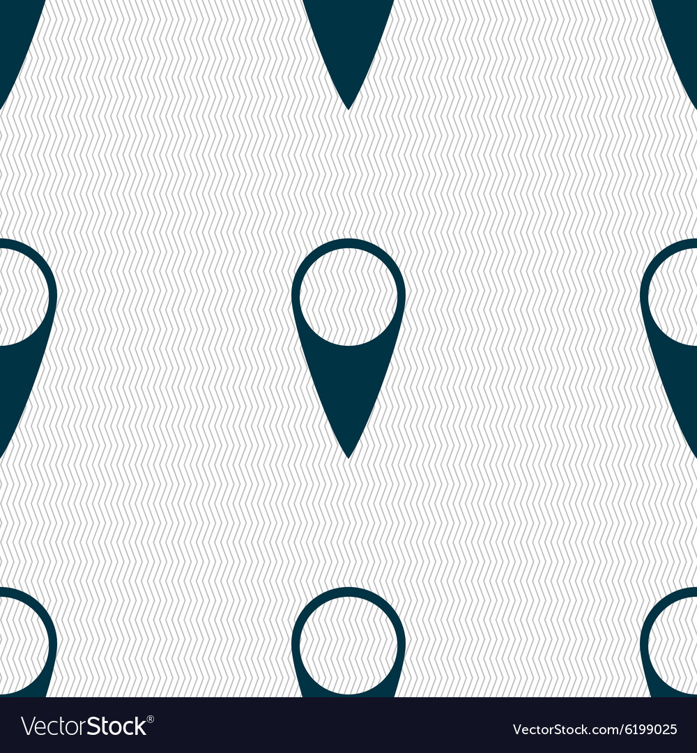 Map pointer icon gps location symbol seamless