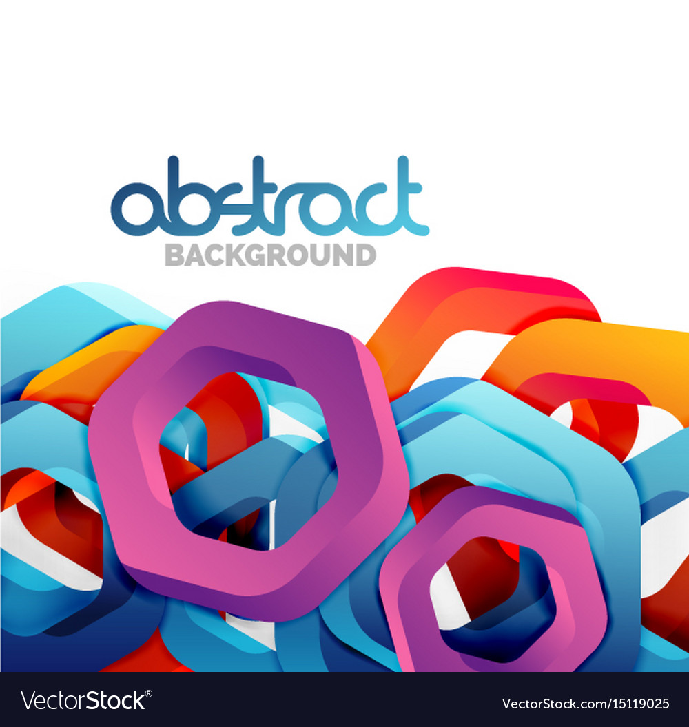 Overlapping hexagons design background