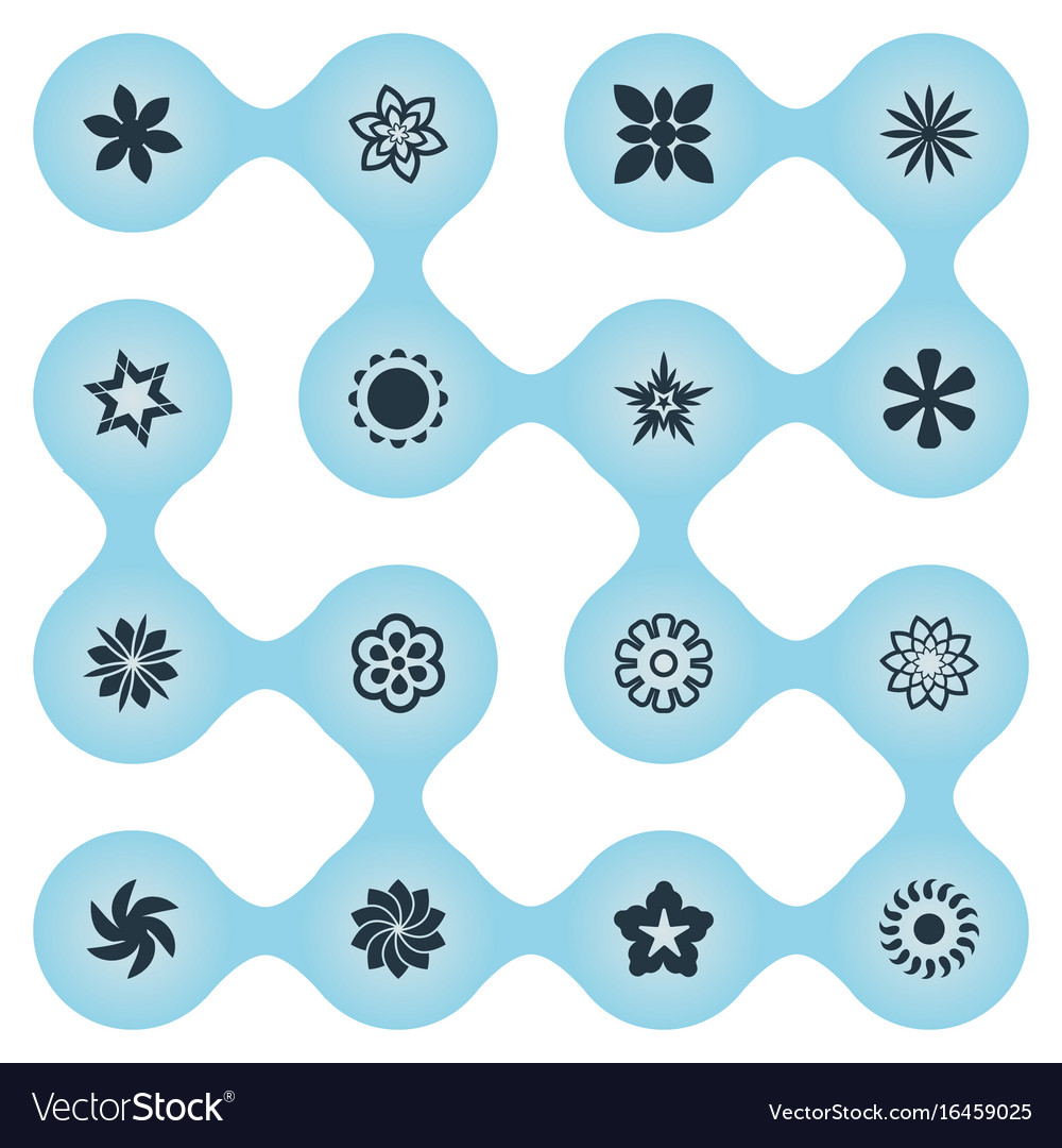 Set of simple icons element