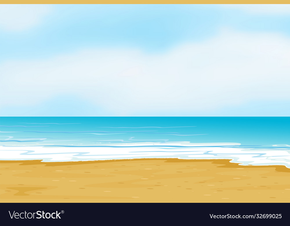 Summer beach landscape design