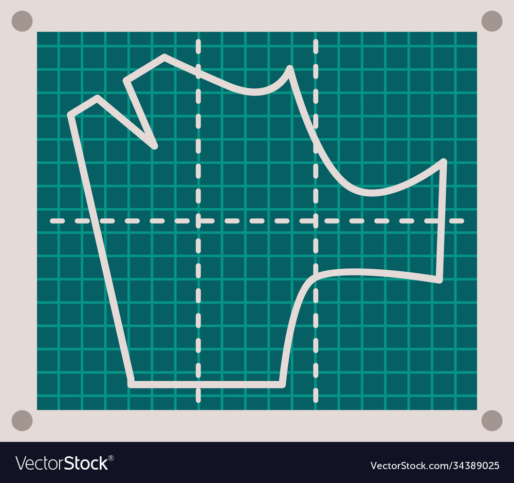 Tailor pattern at green background with dotted vector image Tailor pattern at green background with dotted