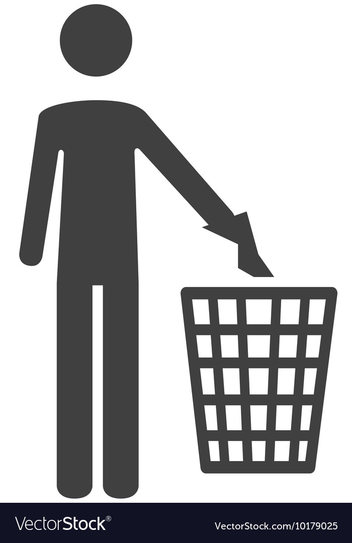 Trash can garbage icon
