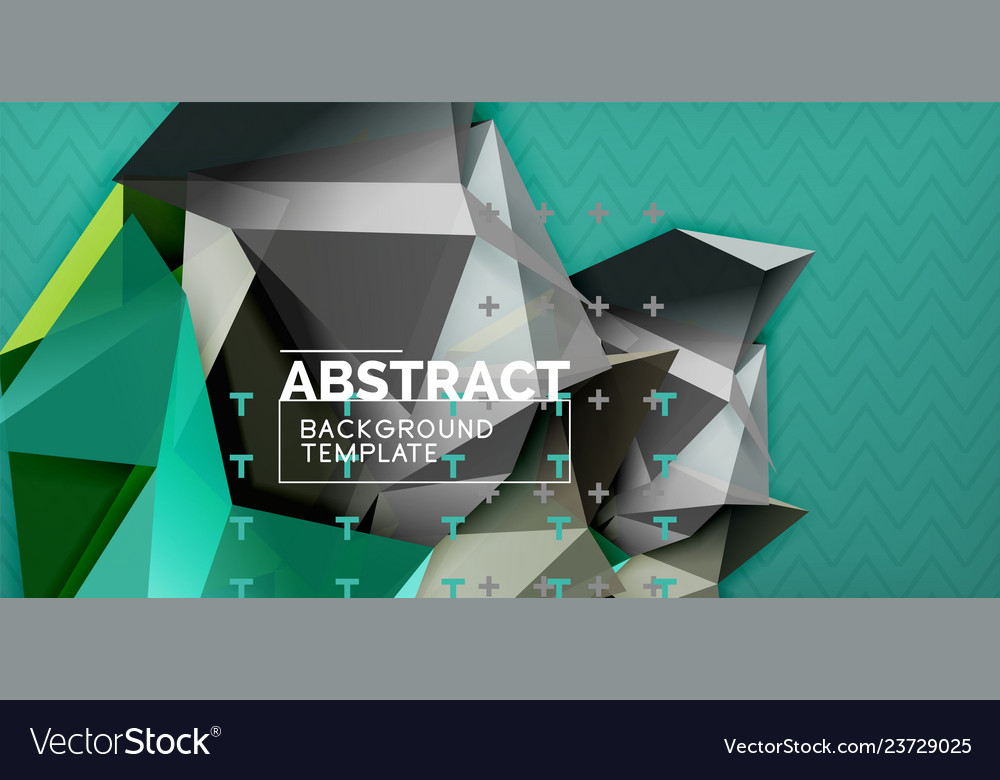 Triangular 3d geometric shapes background