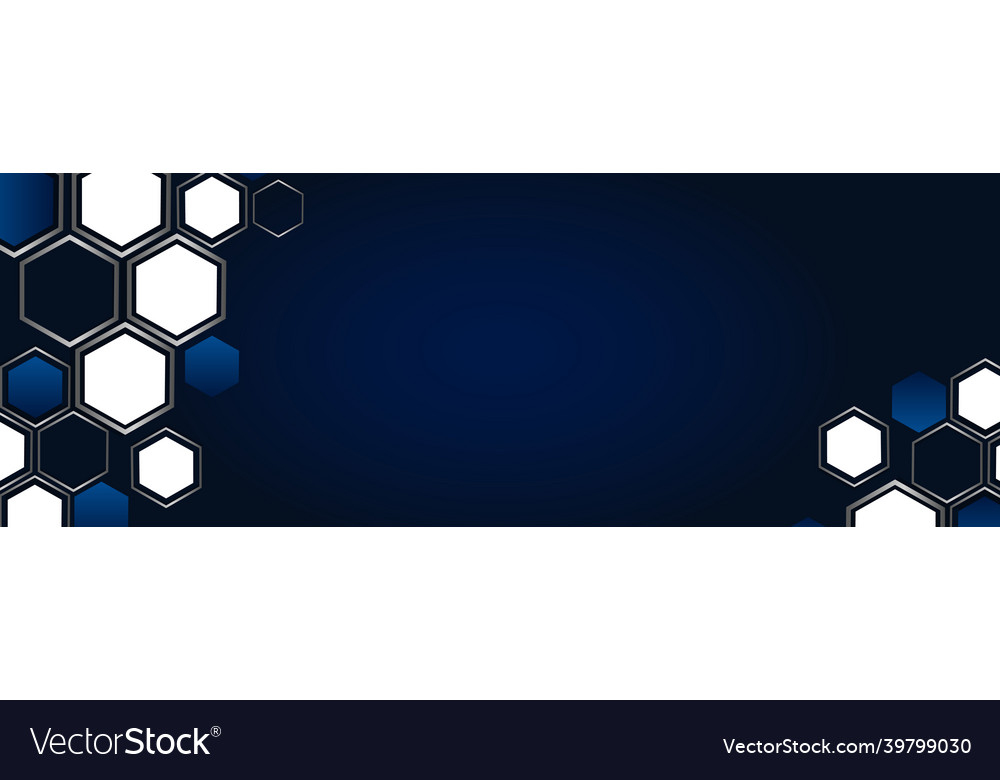 Abstract web background many hexagons on a dark