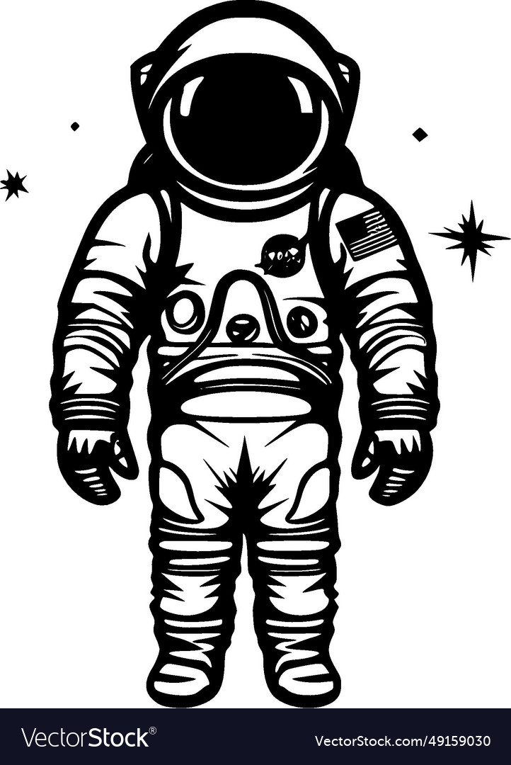 Astronaut - minimalist and simple silhouette