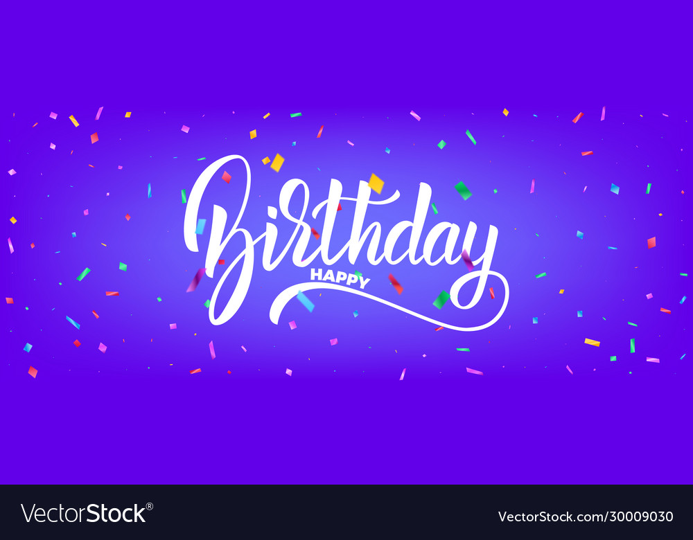 Birthday banner design holiday background Vector Image