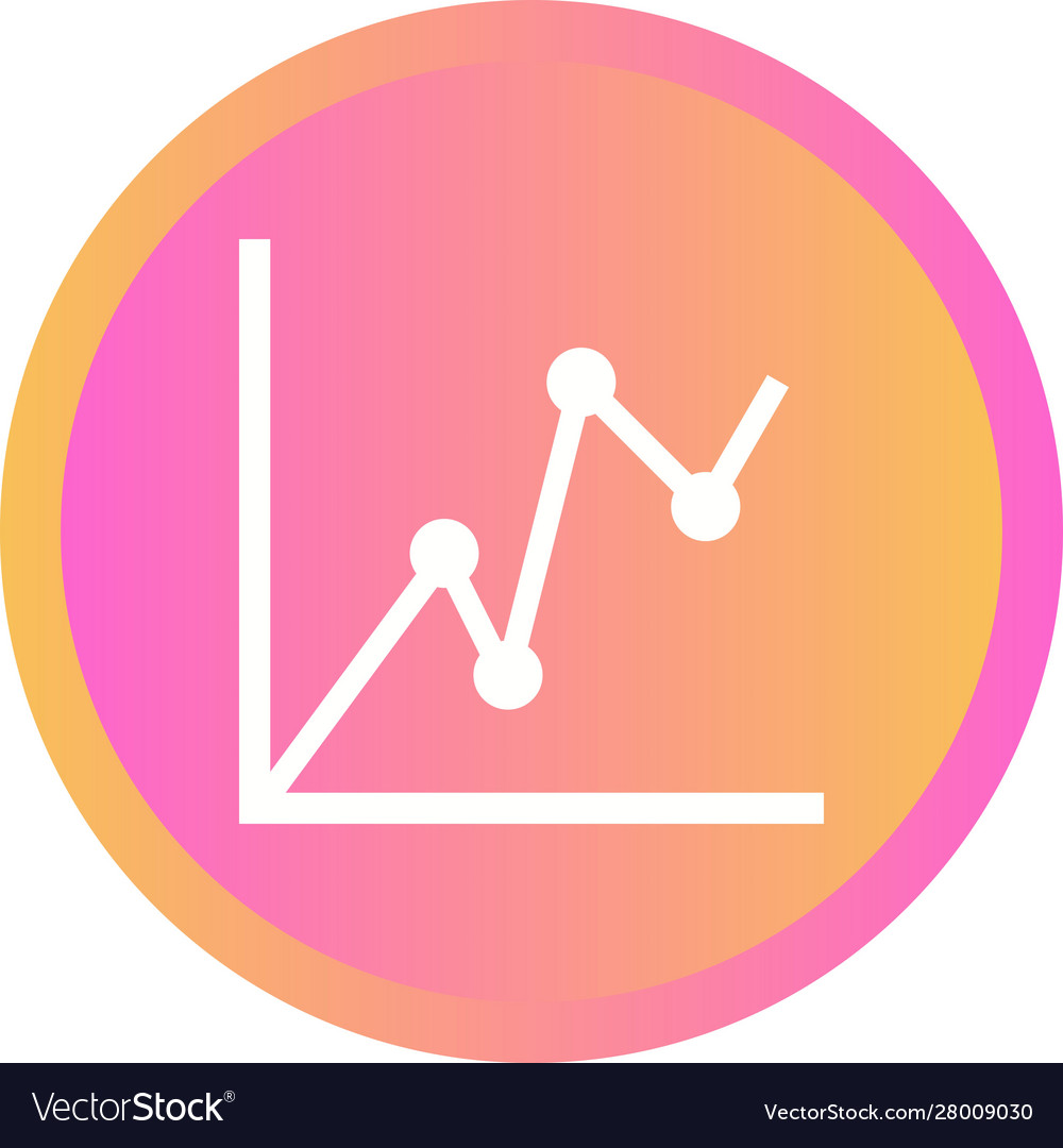 Data Chart Icon - Line Graph