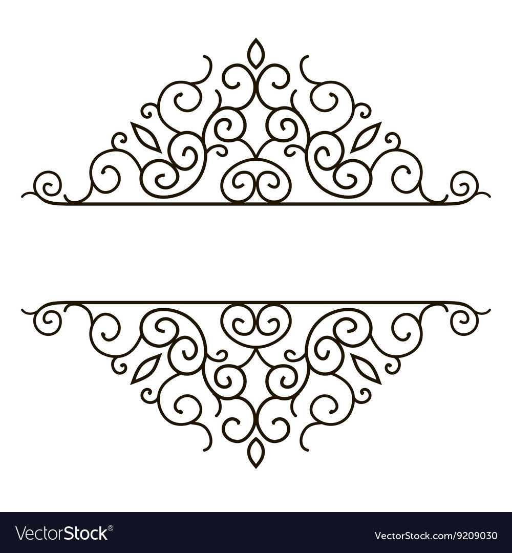 Vintage paper border collection Royalty Free Vector Image