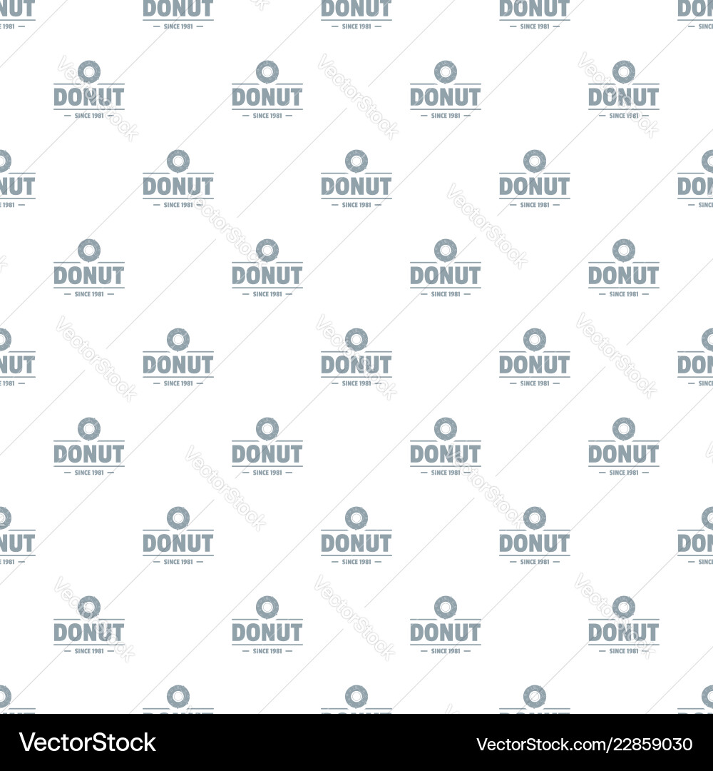 Donut pattern seamless Royalty Free Vector Image