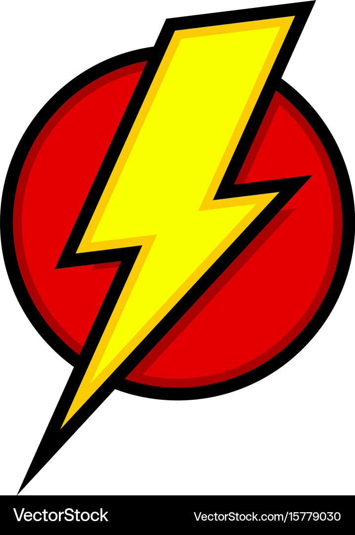 Electric lightning bolt Royalty Free Vector Image