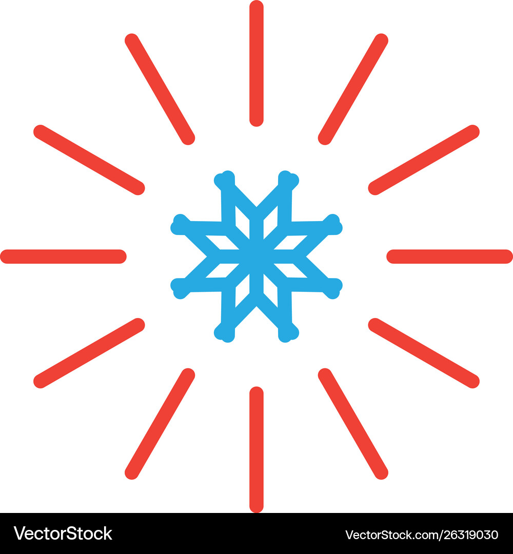 Hot and cold icon graphic design template Vector Image