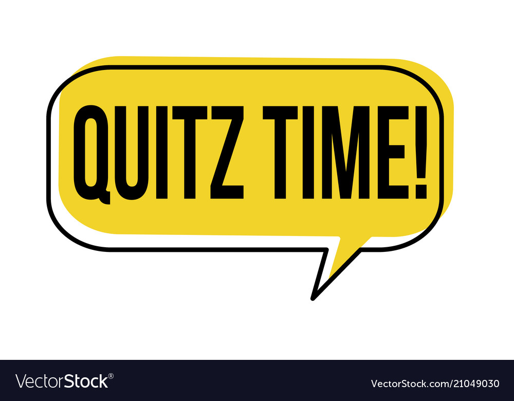 Download Quiz time speech bubble Royalty Free Vector Image