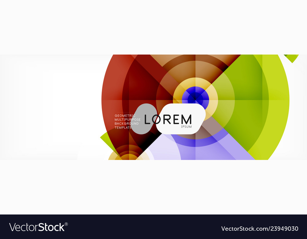 Round circles and triangles abstract background Vector Image Round circles and triangles abstract background