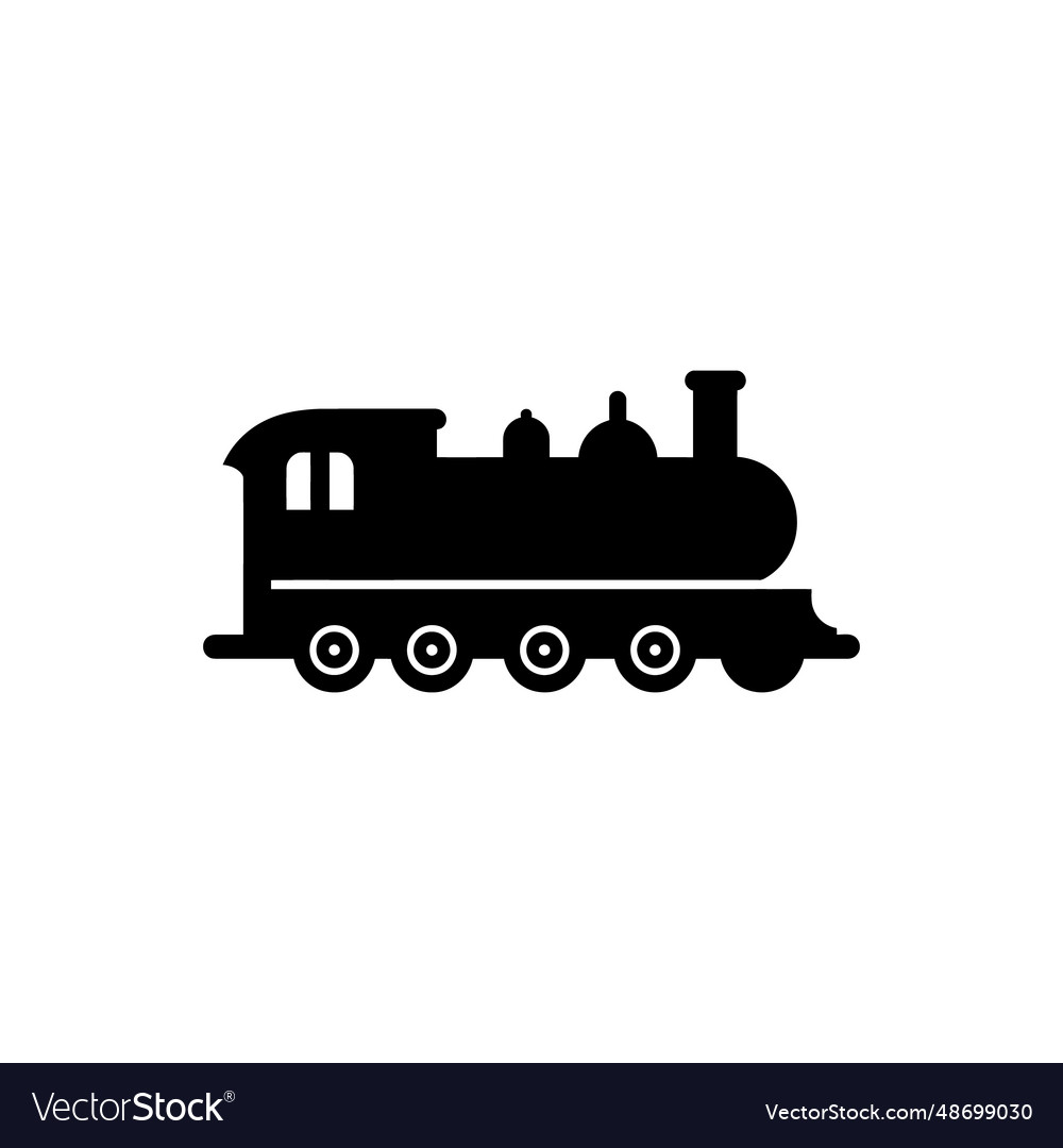 Steam locomotive icon Royalty Free Vector Image