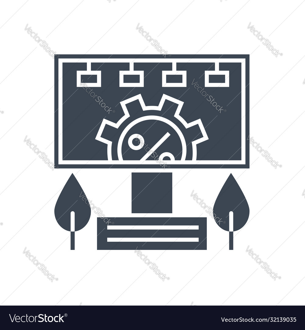 Adverting service glyph icon