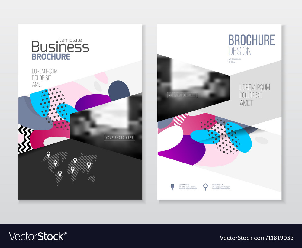 Annual report brochure with text a4 size c