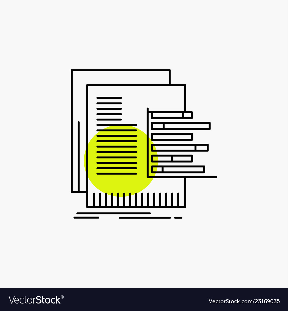 Chart data graph reports valuation line icon