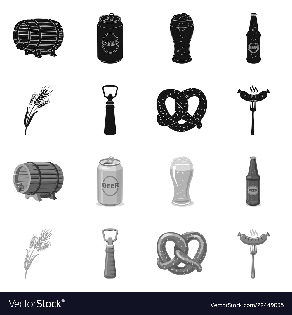 Design of pub and bar symbol collection Vector Image Design of pub and bar symbol collection