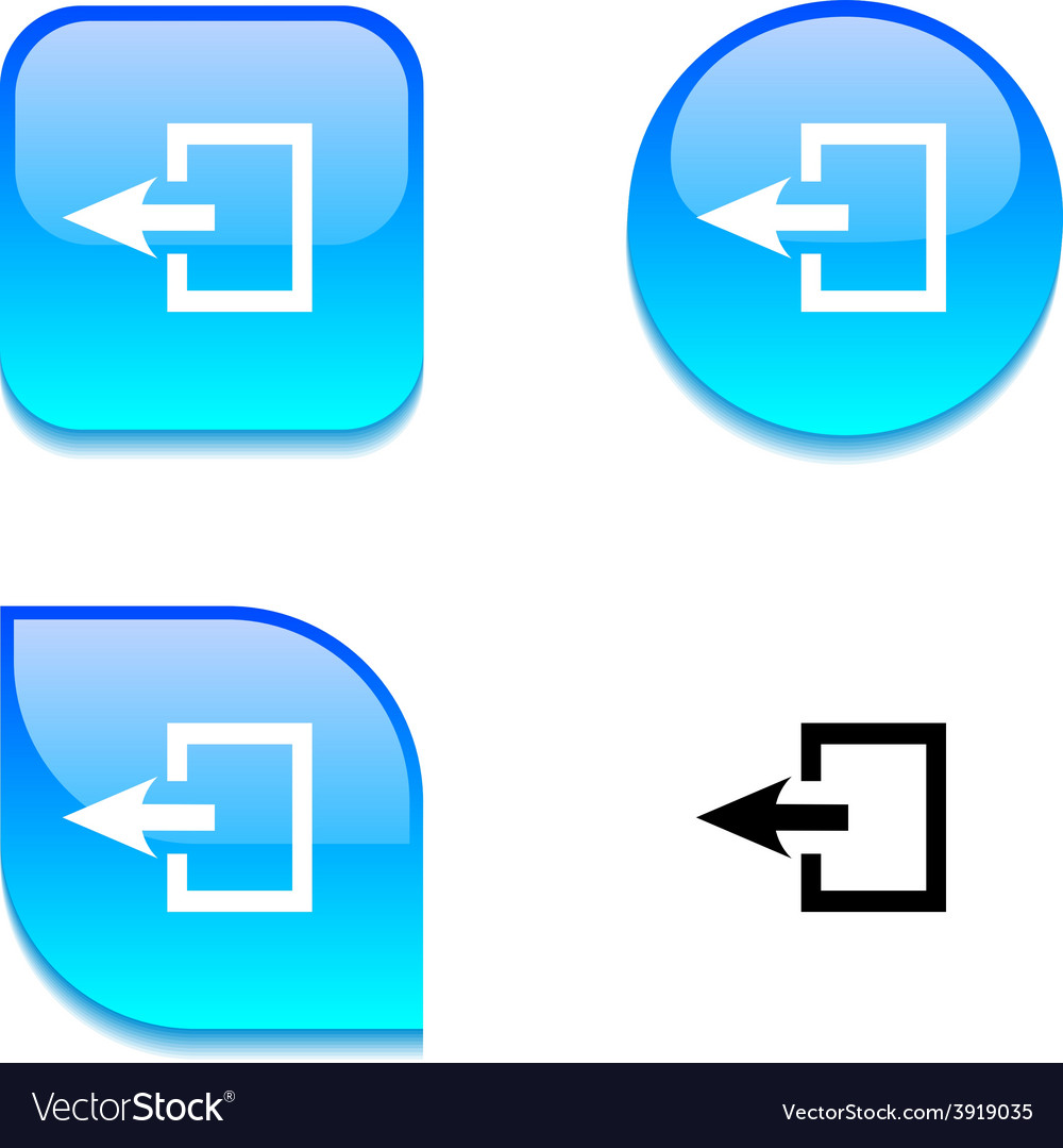Exit glossy button