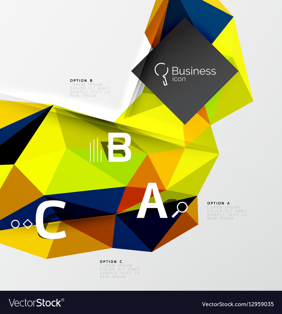 Low poly polygonal triangle abstract background