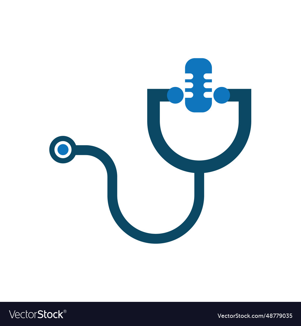 Mic microphone stethoscope for medical podcast