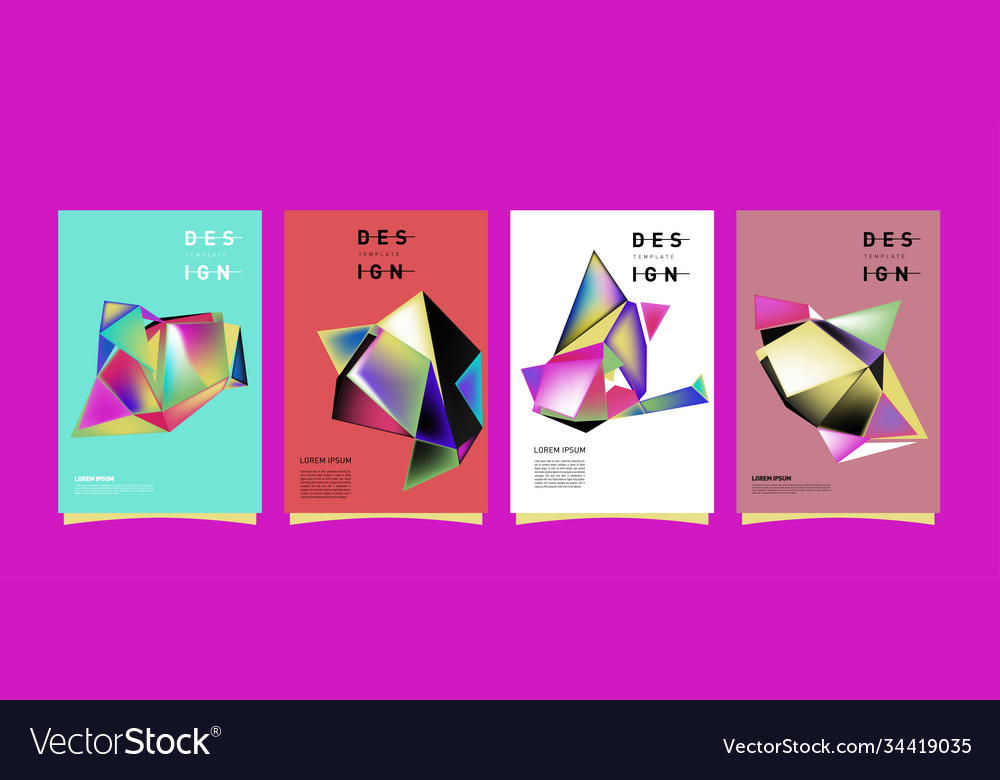 Simple colorful abstract geometric background vector image Simple colorful abstract geometric background