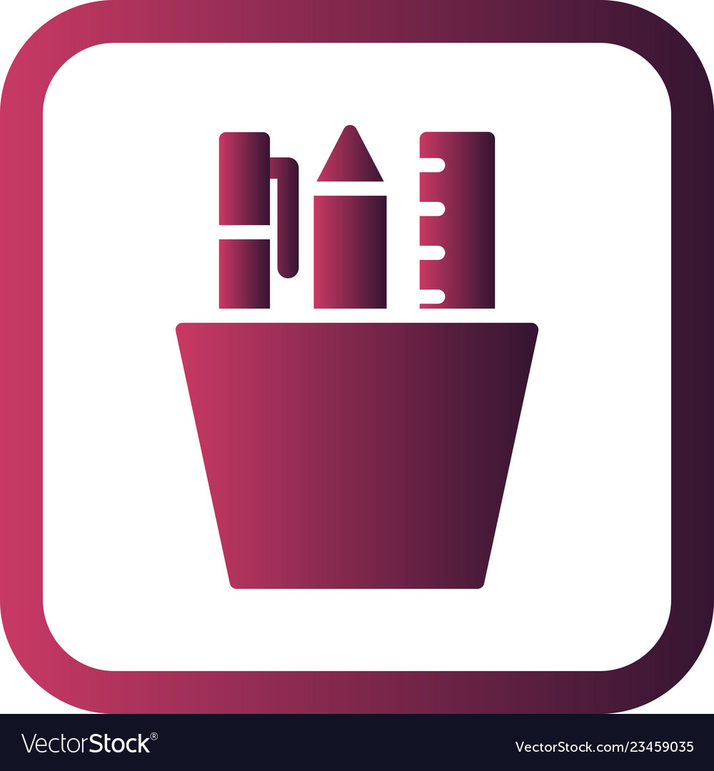 Stationery icon Royalty Free Vector Image - VectorStock