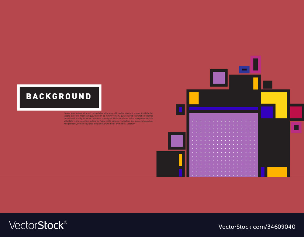 Abstract colorful rectangle background for banner