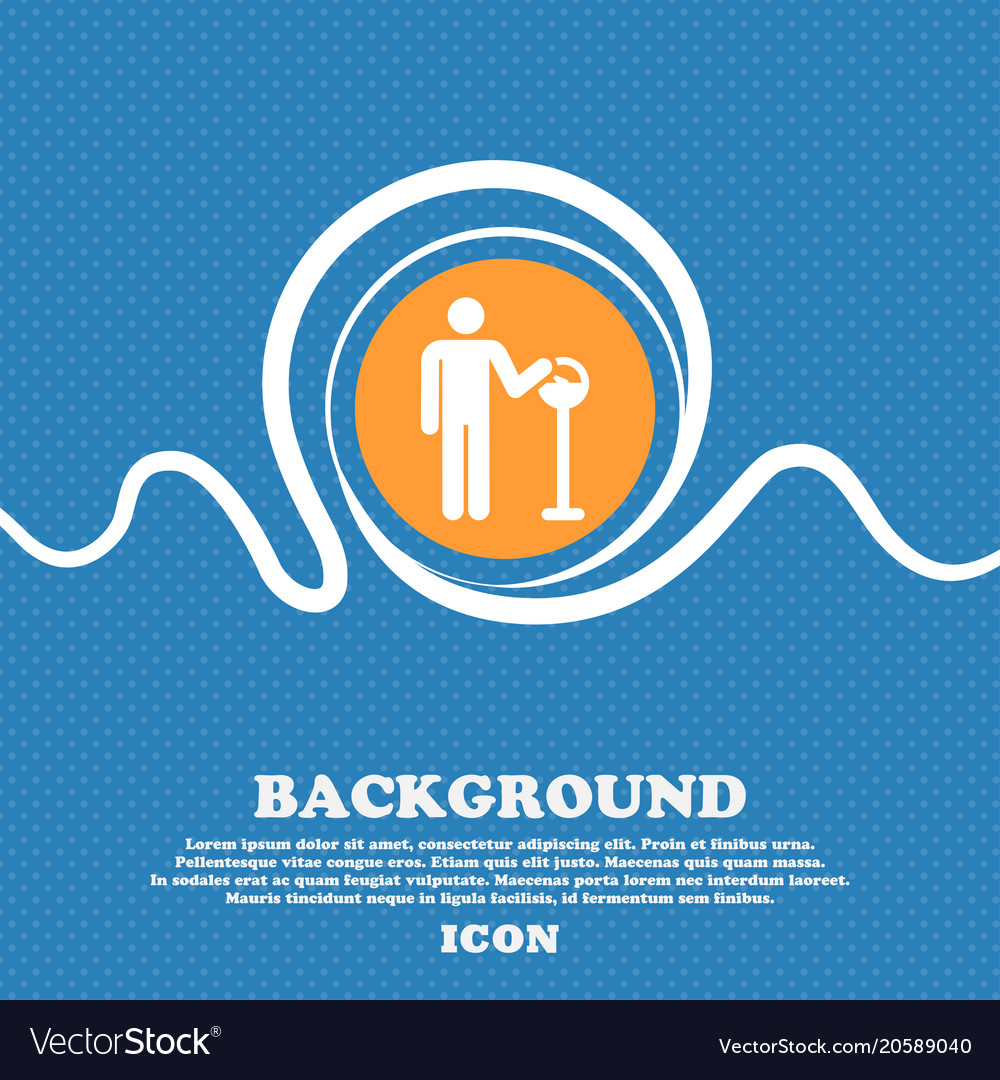 Colorful icons and signs in the form of a button