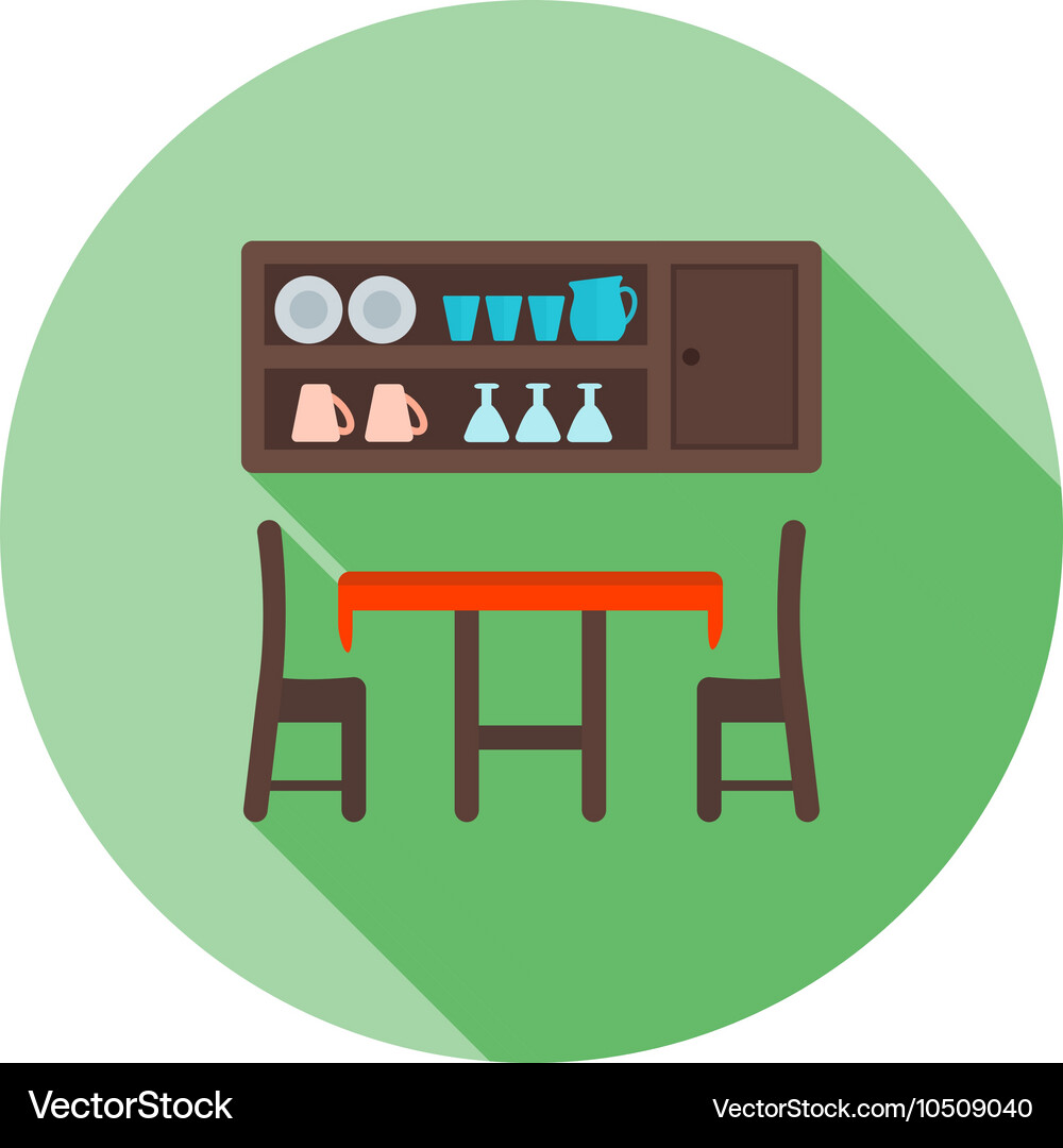 Dining room Royalty Free Vector Image - VectorStock