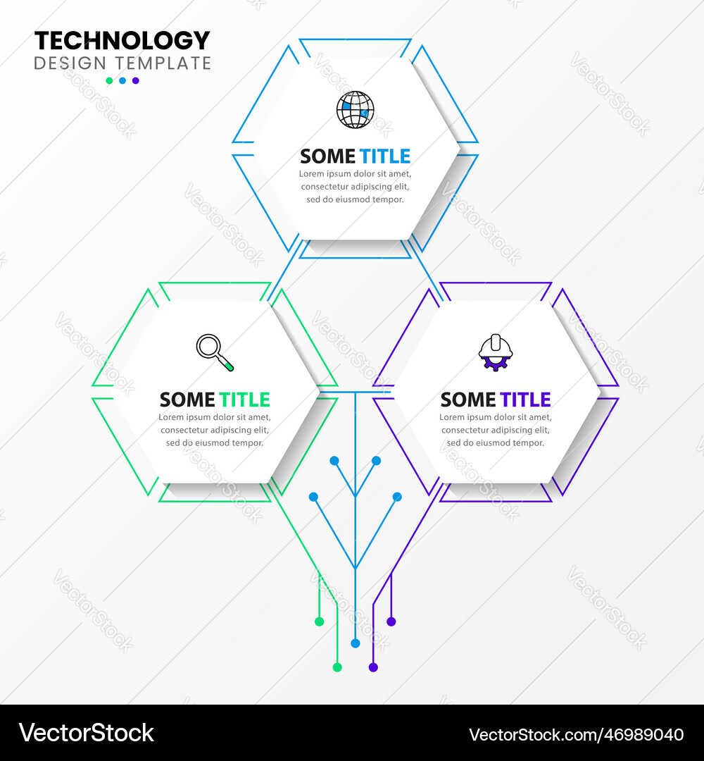 Infographic design template creative concept Vector Image