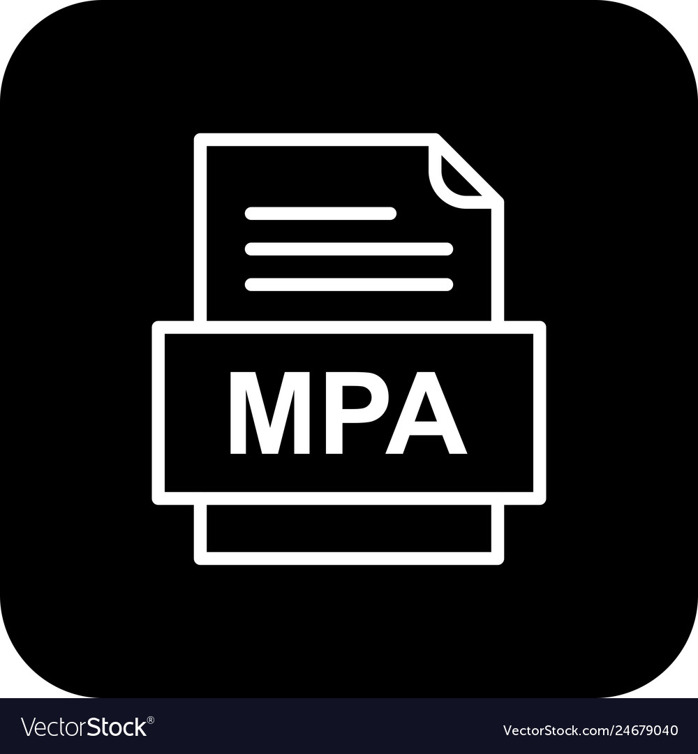 Mpa file document icon