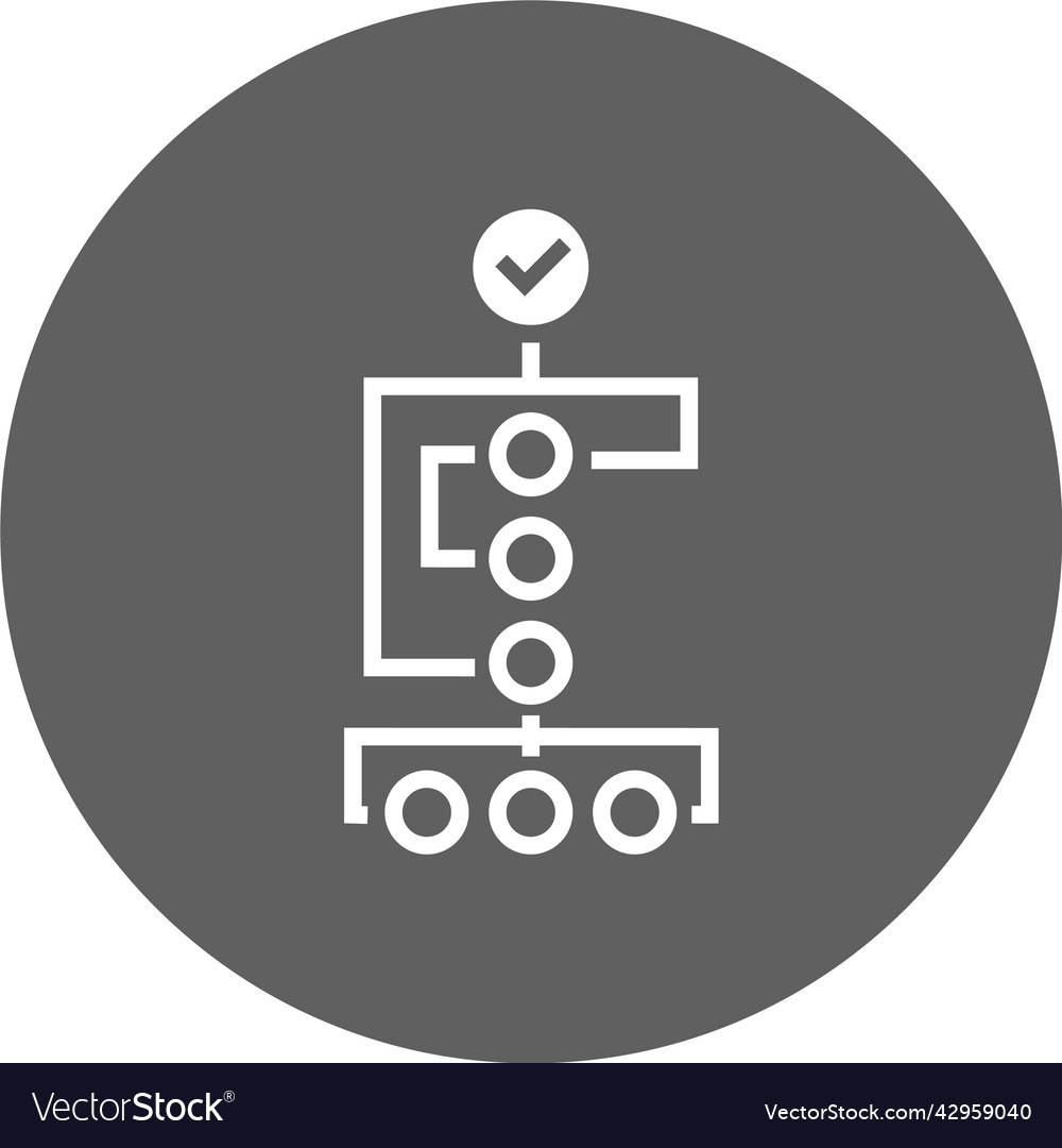 Planning project workflow icon gray graphics
