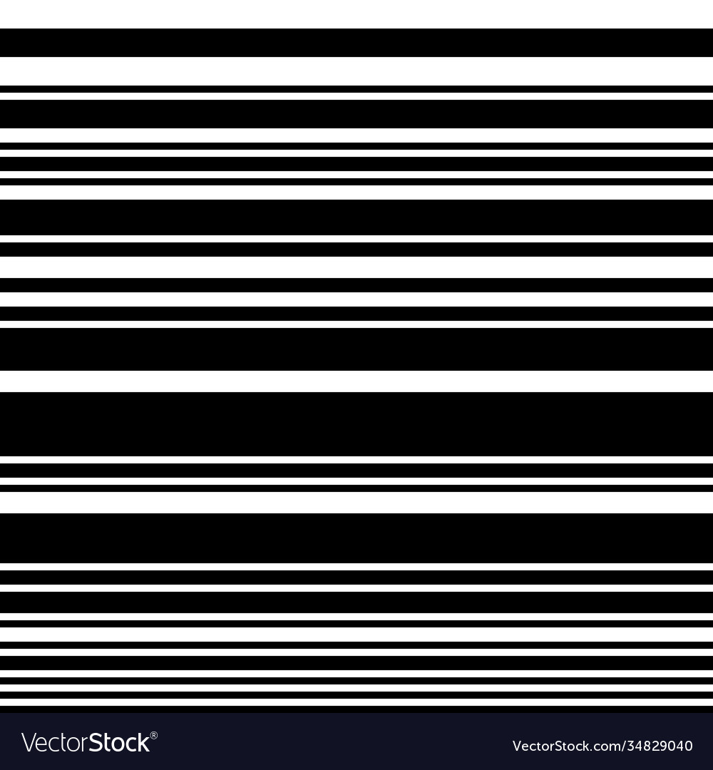 Seamless pattern with horizontal black lines Vector Image Seamless pattern with horizontal black lines